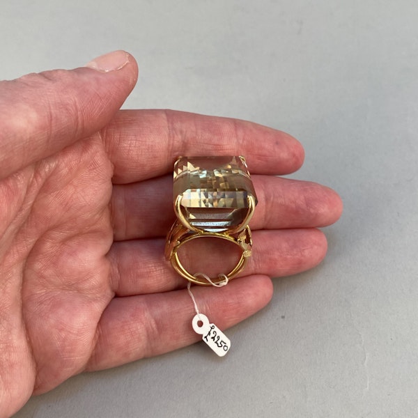 1960's, 18ct Yellow Gold Citrine stone set Ring, SHAPIRO & Co - image 7