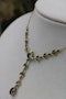 A very beautiful 15 Carat Yellow Gold (stamped) Natural Sapphire & Seed Pearl Demi-Necklace, Belle Époque \ Circa 1905 - image 3