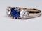 Antique sapphire and diamond engagement ring  DBGEMS - image 4