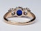 Antique sapphire and diamond engagement ring  DBGEMS - image 5