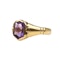 An Amethyst Gold Shield Ring - image 2