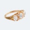 A Gold Diamond Moonstone Ring - image 2
