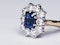 Antique Sapphire and Diamond Cluster Ring  DBGEMS - image 4