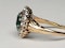 Antique Emerald and Diamond Cluster Engagement Ring  DBGEMS - image 5