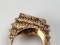 1960's English goldsmiths as art jewellery tied plateau ring  DBGEMS - image 2
