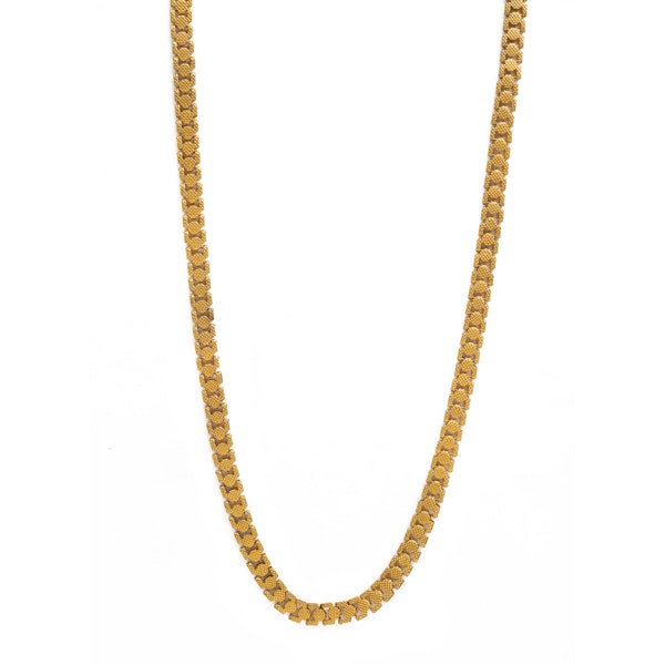 Antique French Gilded Pinchbeck Chain - image 3