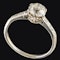 MM6379r Platinum set 1ct single stone diamond ring - image 2