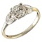 MM6165r Platinum single stone  diamond ring.71pts with pear shaped  diamond shoulders 1910/30c - image 1