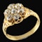 MM5982r Victorian carved diamond cluster ring 1880c - image 1