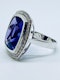 18K white gold 10.32ct Amethyst and Diamond Ring - image 2