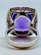 18K white gold 10.32ct Amethyst and Diamond Ring - image 4