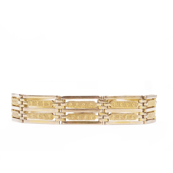 A 1940s Gold Heart Shaped Padlock Bracelet **SOLD** - image 2