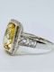 14K white gold Citrine and Diamond Ring - image 2