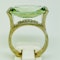 18K white gold Aquamarine and Diamond Ring - image 2