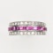 An Art Deco Sapphire Ruby Diamond Flipover Ring - image 1