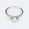 A Diamond Gold Solitaire Ring - image 3