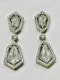 18K white gold 2.48ct Diamond Drop Earrings - image 4