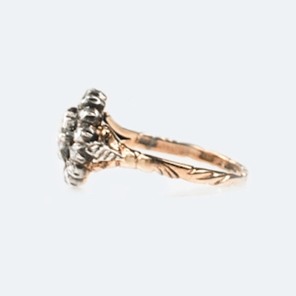 An 1860 Dutch Rose Diamond Ring - image 2