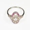An Art Deco Ruby and Diamond Millegrain Ring - image 2