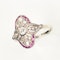 An Art Deco Ruby and Diamond Millegrain Ring - image 3