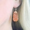 A pair of Carnelian and Pearl drop earrings - image 1