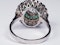 Emerald and Diamond Target Engagement Ring  DBGEMS - image 6