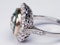 Emerald and Diamond Target Engagement Ring  DBGEMS - image 3