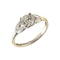 MM6165r Platinum single stone  diamond ring.71pts with pear shaped  diamond shoulders 1910/30c - image 3