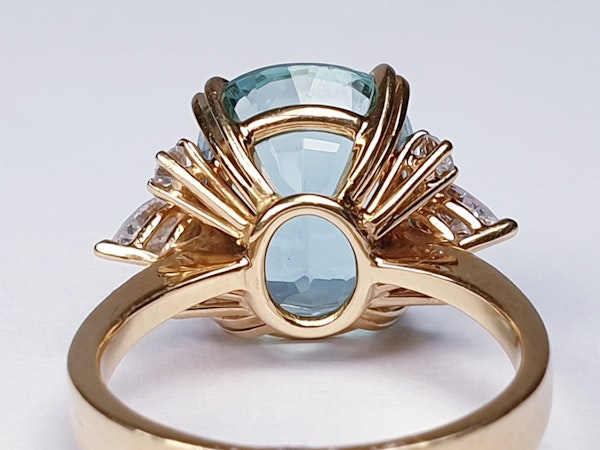 Aquamarine and diamond dress ring  DBGEMS - image 4