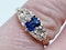 Victorian Sapphire and Diamond Engagement Ring  DBGEMS - image 5