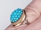 Victorian Turquoise Bombe Ring  DBGEMS - image 5