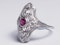 Art deco ruby and diamond ring  DBGEMS - image 4