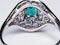 Art Deco Emerald and Diamond Ring  DBGEMS - image 5