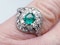 Art Deco Emerald and Diamond Ring  DBGEMS - image 3