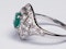 Art Deco Emerald and Diamond Ring  DBGEMS - image 7
