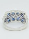 14K white gold 3.00ct Natural Blue Sapphire and 1.00ct Diamond Ring. - image 3