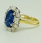 18K yellow gold 4.86ct Natural Blue Sapphire and 1.00ct Diamond Ring - image 2