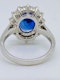 18K white gold 5.02ct Natural Blue Sapphire and 0.80ct Diamond Ring - image 3