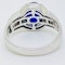 18K white gold 3.05ct Natural Blue Sapphire and 0.49ct Diamond Ring - image 3
