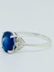 Platinum 2.64ct Natural Blue Sapphire and Diamond Ring - image 2