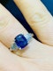 18K white gold 2.54ct Natural Blue Sapphire and 0.45ct Diamond Ring - image 4