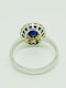 18K white gold 0.72ct Natural Blue Sapphire and 0.59ct Diamond Ring - image 3
