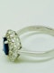 18K white gold 0.72ct Natural Blue Sapphire and 0.59ct Diamond Ring - image 4