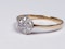 Edwardian Diamond Cluster Ring 1948   DBGEMS - image 6