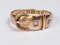 Victorian 18ct Gold and Diamond Buckle Ring  DBGEMS - image 3