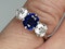 1.52ct natural Burmese sapphire and diamond ring  DBGEMS - image 5