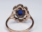 Antique Sapphire and Rose Cut Diamond Cluster Ring  DBGEMS - image 4