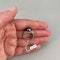 1960's, Platinum and Button shape Tahitian Pearl & Old Cut Diamond stone set Ring, SHAPIRO & Co since 1979 - image 5