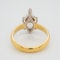 Marquise shaped  diamond solitaire ring - image 3
