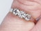 Antique Three Stone Diamond Engagement Ring  DBGEMS - image 3